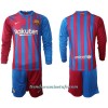 Conjunto (Camiseta+Pantalón Corto) Manga Larga FC Barcelona Primera Equipación 2021/22 - Niño